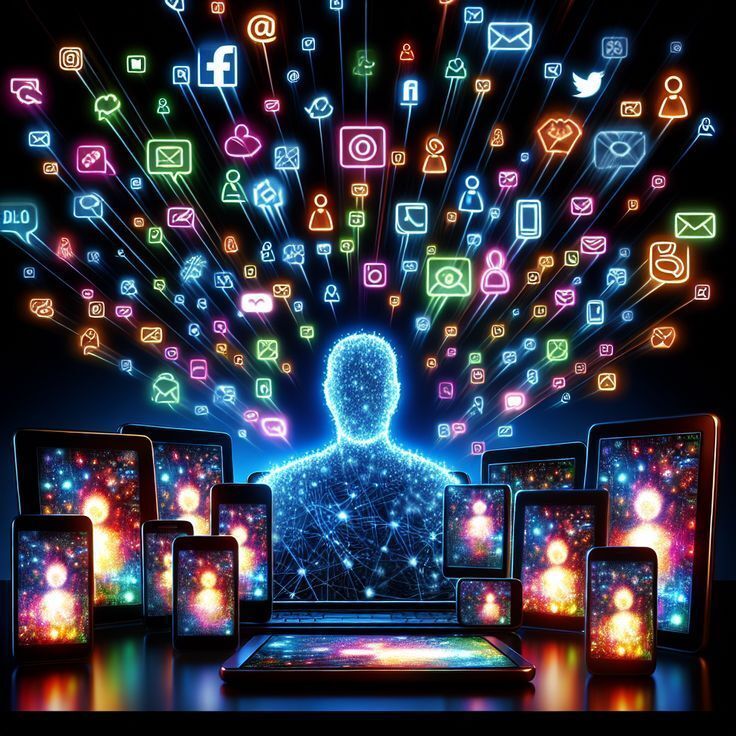  faceless digital marketing social media across devices 